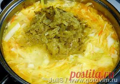 Постные щи с солеными огурцами «Успенские». Рецепт с фото / Готовим.РУ