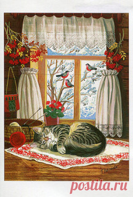 Winter behind a window / ill. by T. Rodionova | Flickr - Photo Sharing!