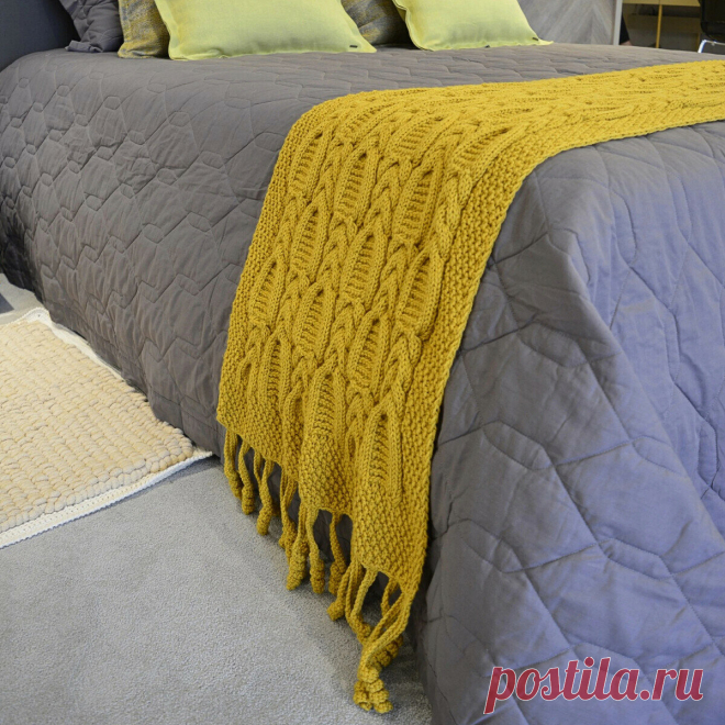 Шикарные пледы спицами. 25 вариантов со схемами | Вязание с Paradosik_Handmade | Дзен