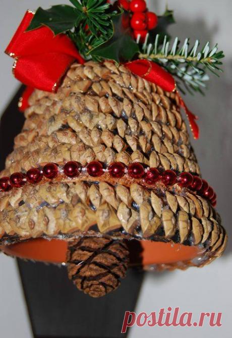 Рождественский колокол из цветочного горшка. Мастер-класс | Домохозяйка