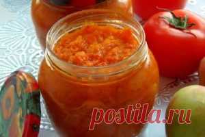 Аджика из яблок на зиму - Закрутки на зиму