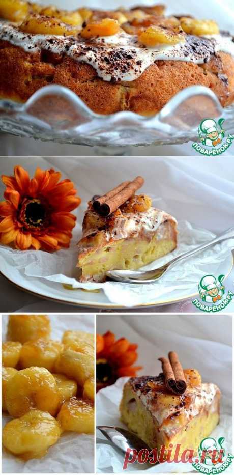 Шарлотка банановая с кленовым сиропом - кулинарный рецепт