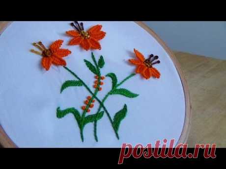 Hand Embroidery: Picot stitch