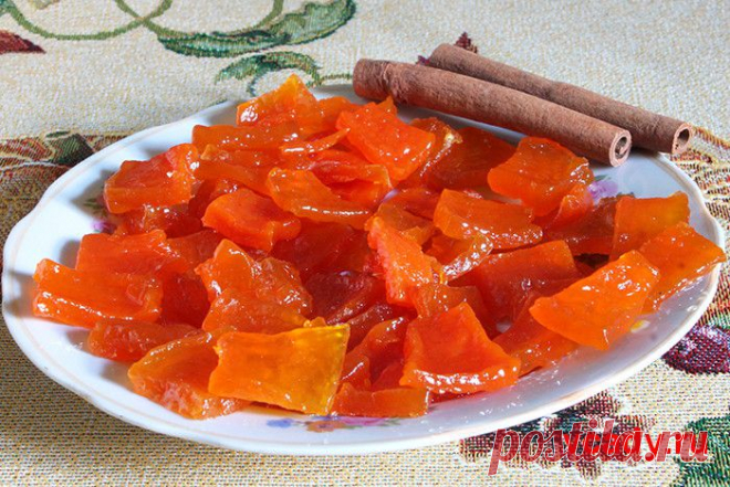 Цукаты из тыквы - солнечное лакомство..