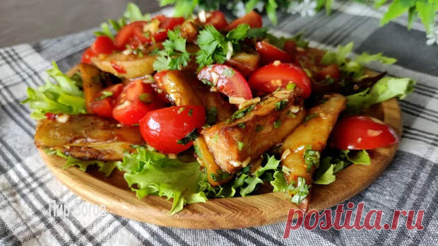 Салат с хрустящими баклажанами - Будет вкусно - Социальная сеть 