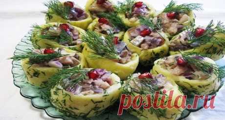 Селедка с картошкой - отличная закуска - saitkulinarii.info