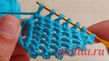 Super Easy Tunisian Knitting - Tunus İşi Şahane Örgü Modeli