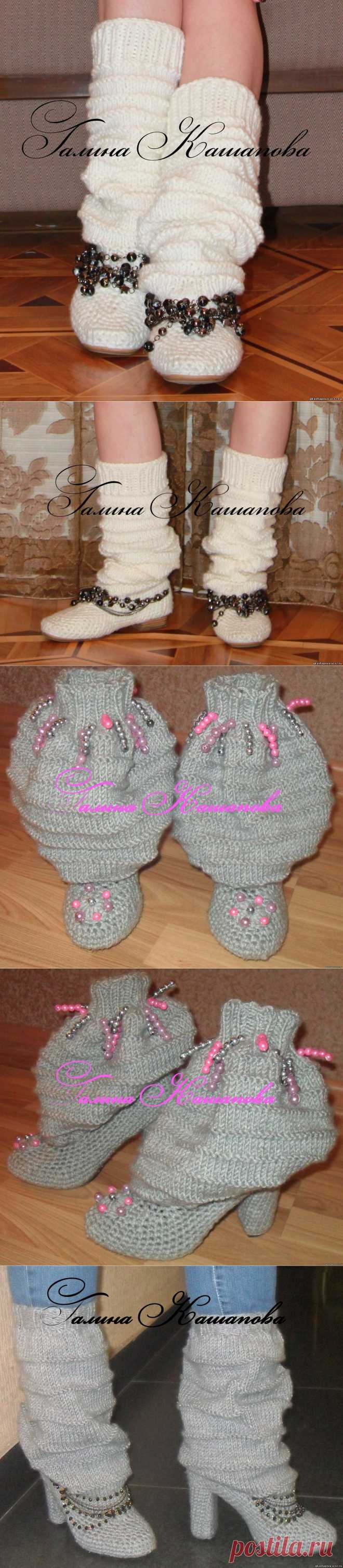Мастер-класс по вязанию сапог от Галины Кашаповой - Ярмарка Мастеров - ручная работа, handmade