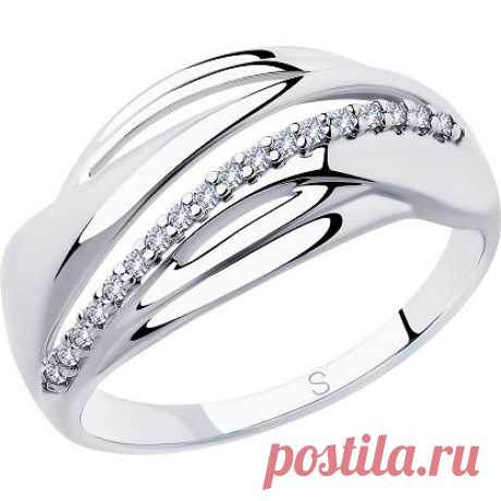 Кольцо с 18 фианитами из серебра, классика (18 камней, серебро 925 пробы)- купить в Москве за 1 750 рублей в интернет-магазине Nebo.ru, арт. 102288