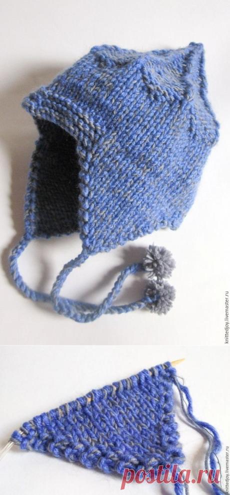 Вяжем спицами шапку-шлем «Витязь» для мальчика