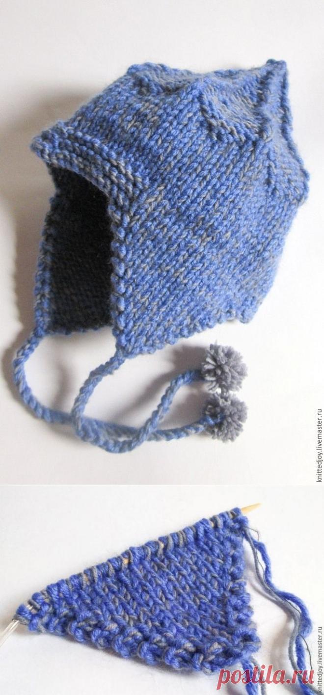 Вяжем спицами шапку-шлем «Витязь» для мальчика