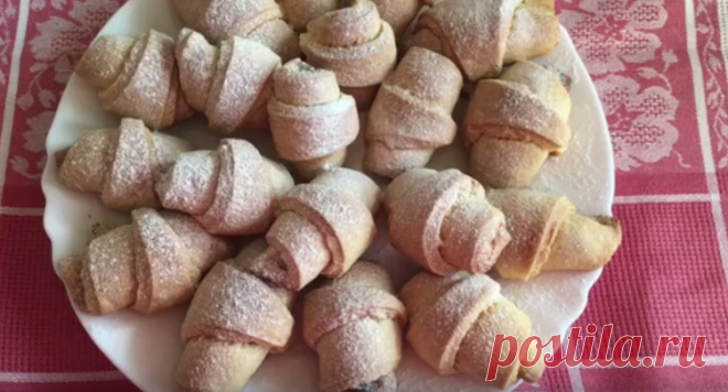 Вкусные рогалики к чаю - Простые рецепты Овкусе.ру