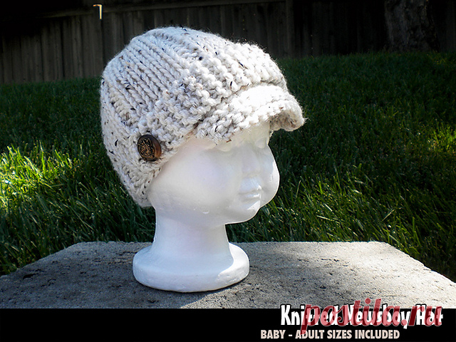 Ravelry: Quick & Easy Knitted Newsboy Hat pattern by Janet Jameson