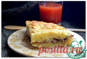 Постная картофельная запеканка с грибной начинкой - кулинарный рецепт