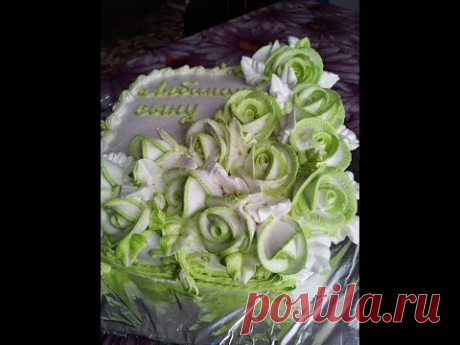 Украшение торта БелковоЗаварнымКремом.Торт для мужчины. Cake Decoration Protein Custard Cream
