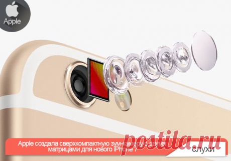 Apple создала сверхкомпактную зум-камеру с двумя матрицами для нового iPhone 7 Apple уделяет пристальное внимание качеству и возможностям камеры iPhone. Судя по новому патенту, в Купертино думают над тем, как заметно улучшить основную камеру смартфона, не увеличивая при этом размеры корпуса. Судя по всему, в будущих iPhone появится не только объектив с оптическим масштабированием, но и существенно будет повышено качество и возможности съемки. В новом патенте Apple описана уникальная фотокамера…