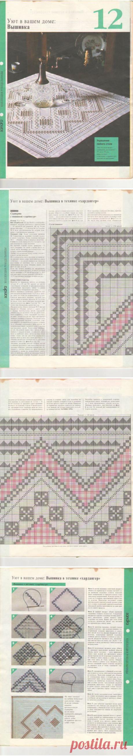 Любителям хардангера / Схемы вышивки крестиком / PassionForum - мастер-классы по рукоделию