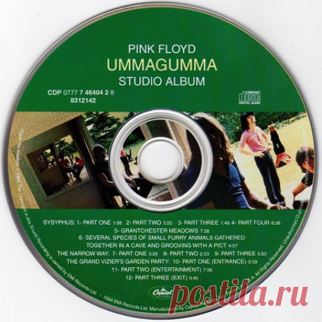 Download Pink Floyd - Ummagumma (1994) FLAC Artist: Pink Floyd Tags: FLAC / Albums / Rock Album: Ummagumma Genres: Psychedelic Rock Bitrate: 16 bit / 44.1 kHz Codec: FLAC (image+.cue) Duration: 46:58 Size: 358.5 MB