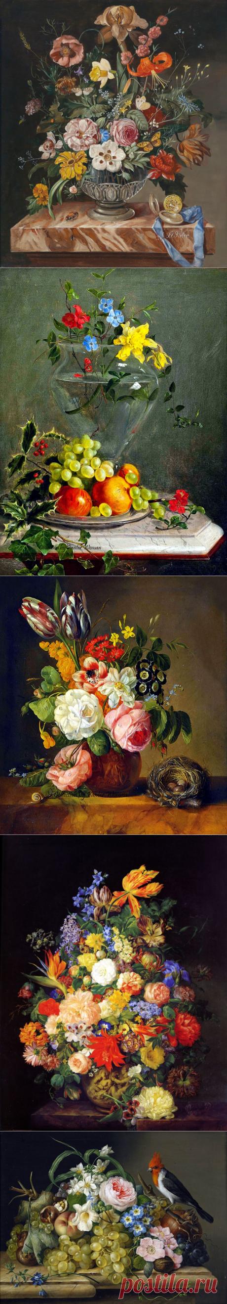 &gt;Franz Xavier Petter | Классический натюрморт.