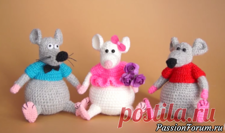 Ещё Крыски к НГ-2020. Крючком. МК от Lila Knitt. / knittingideas.ru