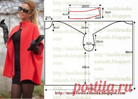 CASACO/CAPA FÁCIL DE FAZER - Moldes Moda por Medida