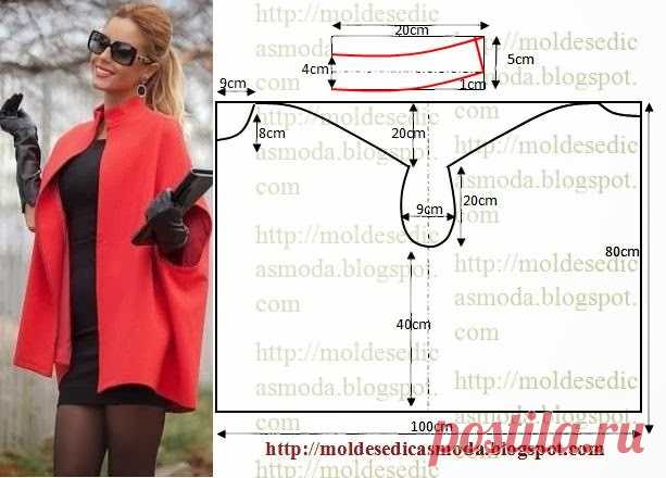 CASACO/CAPA FÁCIL DE FAZER - Moldes Moda por Medida