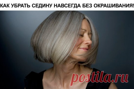 КАК УБРАТЬ СЕДИНУ НАВСЕГДА БЕЗ ОКРАШИВАНИЯ!