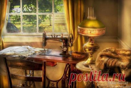 Швейная машина в живописи...