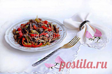 Рецепт куриных желудков с луком и болгарским перцем, фото | Все Блюда