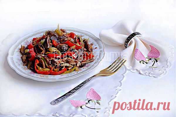Рецепт куриных желудков с луком и болгарским перцем, фото | Все Блюда