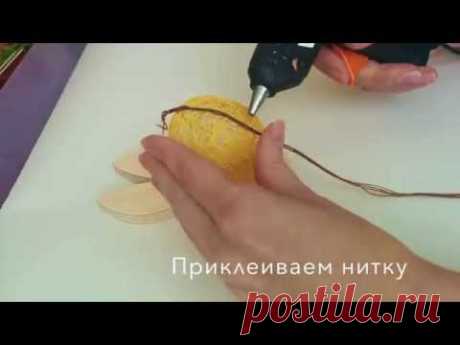 Как сделать пасхальные яйца из ниток
