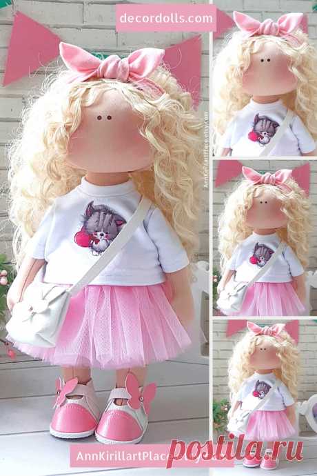 Doll Handmade Muñecas Art Doll Fabric Doll Rag Doll Baby Doll | Etsy