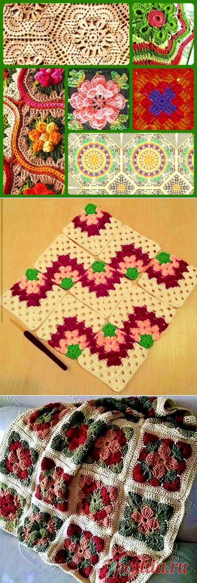 Разные мотивы крючком из моей 
