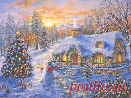 Новый год, новогодние елки, зима, ночь вектор - ForWallpaper.com