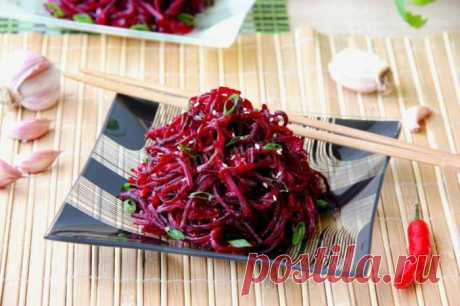 Свекла по-корейски — закуска вне конкуренции!