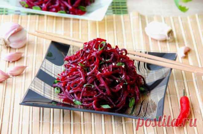 Свекла по-корейски — закуска вне конкуренции!