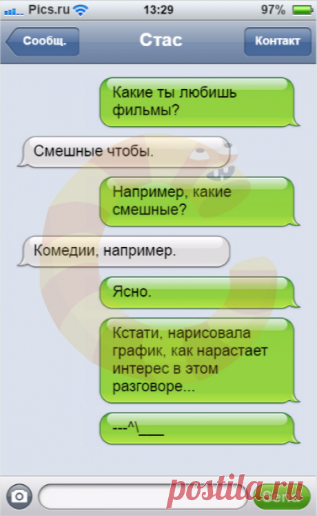 Когда свидание по СМС не задалось: 11 смешных переписок | Краше Всех