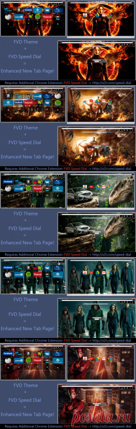 Chrome Темы для FVD Speed ​​Dial