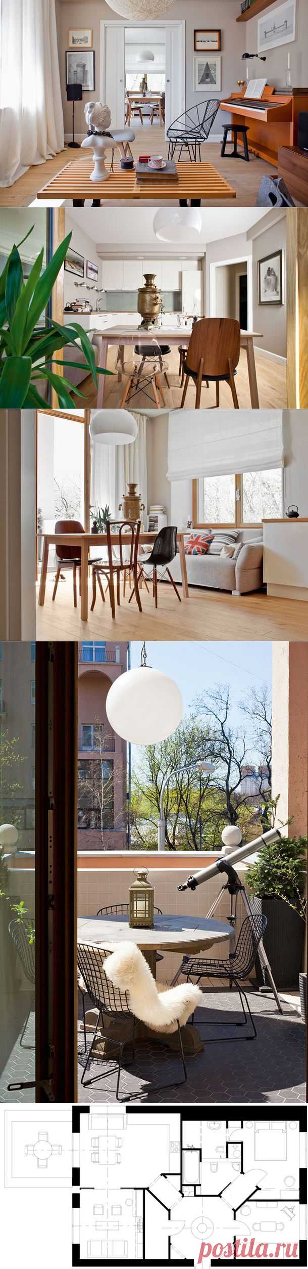 Квартира в скандинавском стиле в Москве, 85 м² | admagazine