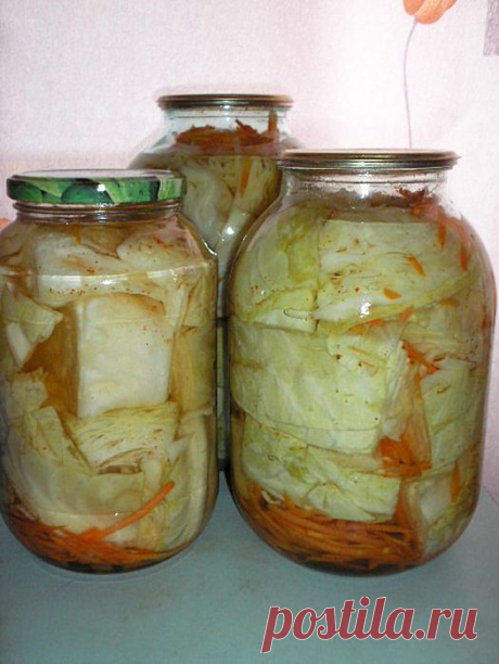 КАПУСТА МАРИНОВАННАЯ С ПЕРЧИКОМ (В БАНКЕ).