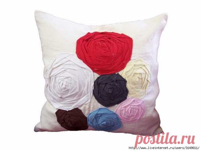 ​Прекрасная роза из тесьмы или полосы ткани