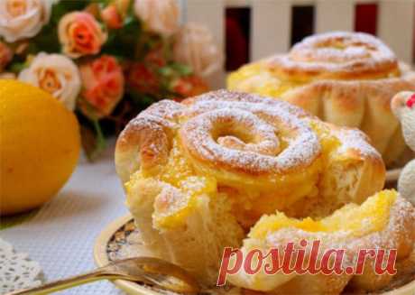 Булочки с лимонной начинкой - Простые рецепты Овкусе.ру