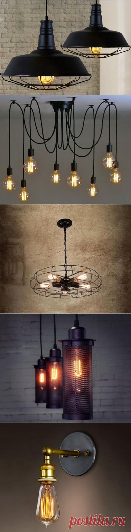 15 светильников для гостиной в стиле лофт от Aliexpress