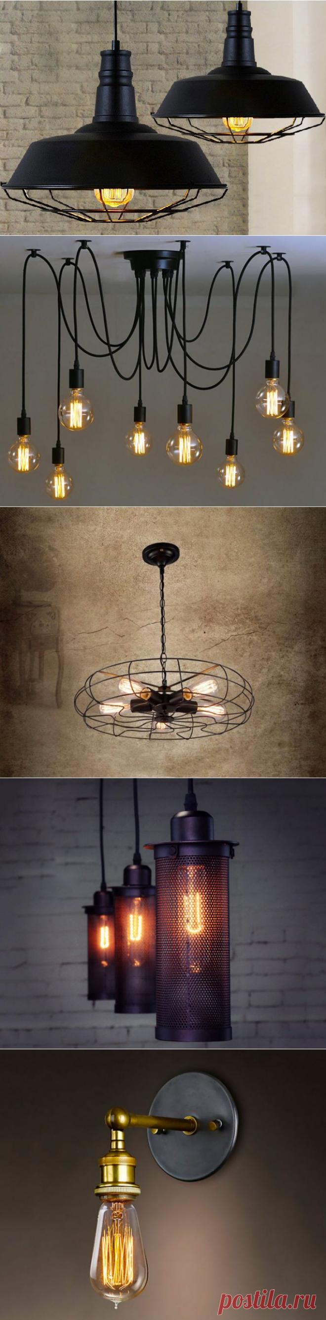15 светильников для гостиной в стиле лофт от Aliexpress