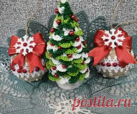 Украшения на елку своими руками 1 часть. Много идей.