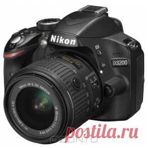 Nikon D3200 Kit 18-55 VR II, Black цифровая зеркальная камера - оснащенна КМОП-матрицей с разрешением 24,2 мегапикселя и мощной системой обработки изображений EXPEED 3 от Nikon, обеспечивает создание выдающихся снимков и D-видео стандарта Full HD.