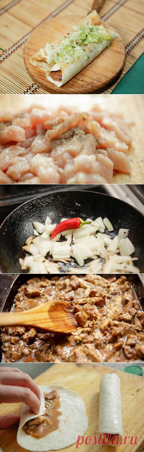 Тако с курицей - пошаговый рецепт с фото
