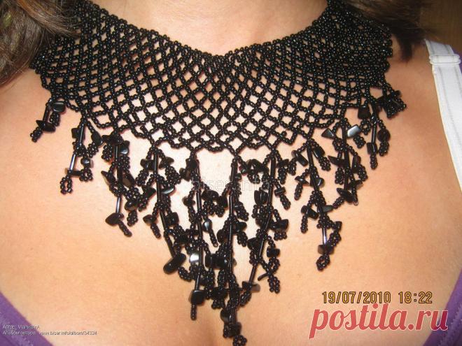 Чёрная вдова | biser.info - всё о бисере и бисерном творчестве