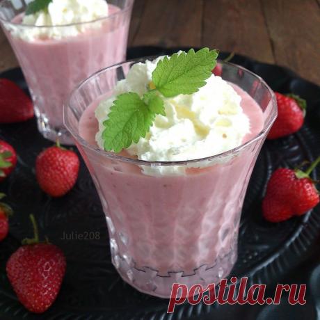 О ВКУСНОМ... - Нежный клубничный мусс.