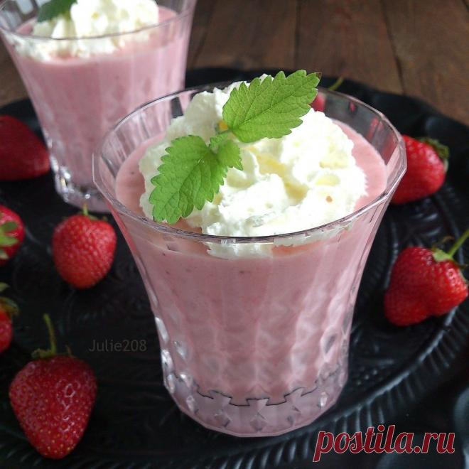 О ВКУСНОМ... - Нежный клубничный мусс.